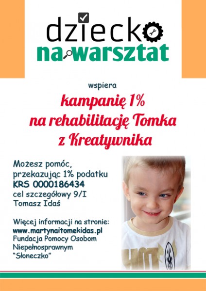 Dziecko na Warsztat wspiera Tomka